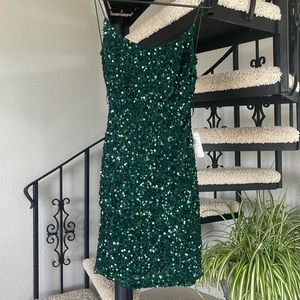 Homecoming Dress from Dillards, Size 3/4, Color Hunter Green